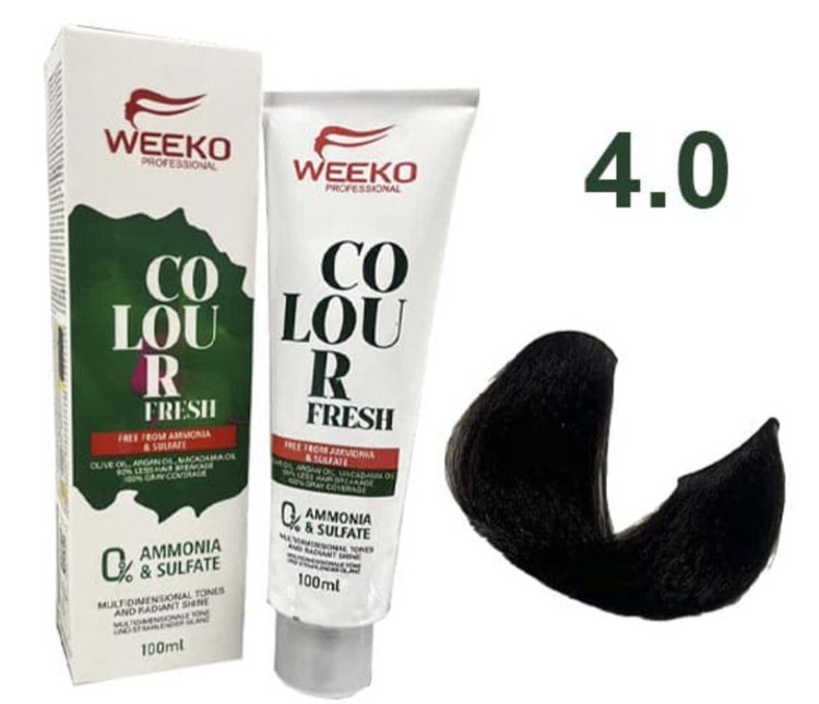 رنگ مو ویکوشماره ۴ قهوه ای،طبیعی