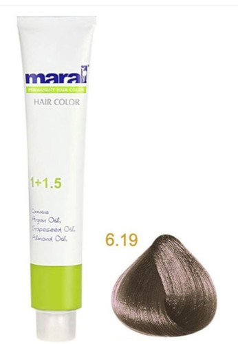 رنگ مو گیاهی مارال ۶/۱۹، بلوند دودی بنفش تیره