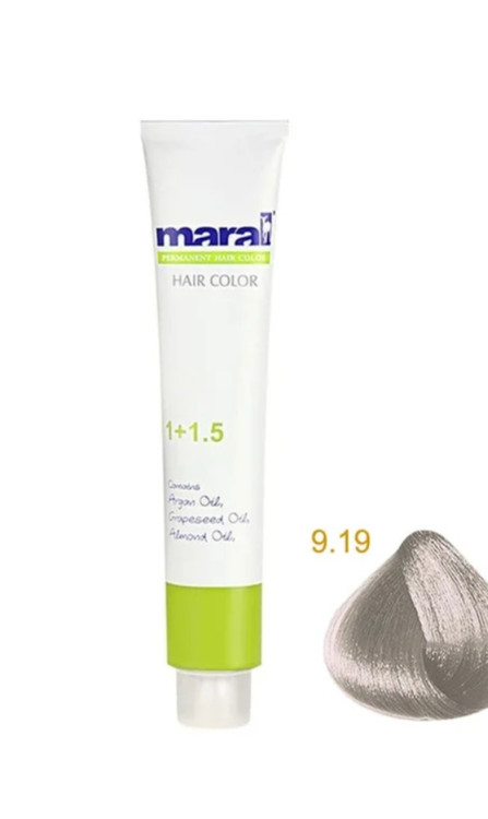 رنگ مو گیاهی مارال ،بلوند دودی بنفش خیلی روشن