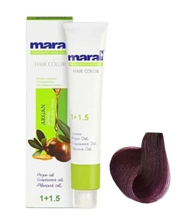 رنگ مو گیاهی مارال ، شرابی تیره ،۳/۹۹