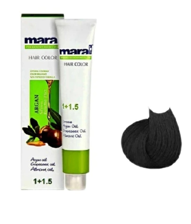 رنگ مو گیاهی مارال قهوه ای مشکیMF2، مخصوص اقایان