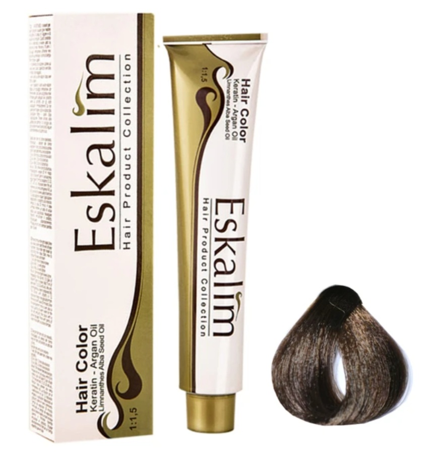 رنگ مو اسکالیم ۴ طبیعی قهو های متوسط