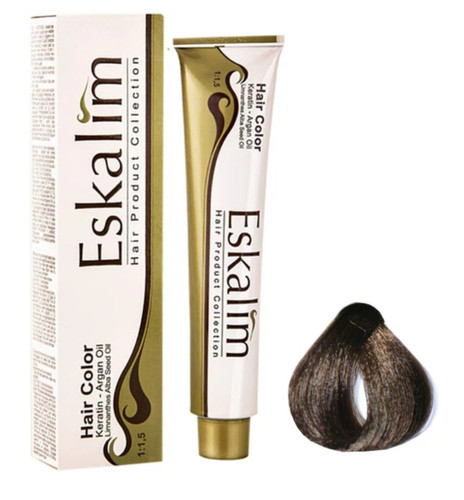 رنگ مو اسکالیم ۴ طبیعی قهو های متوسط