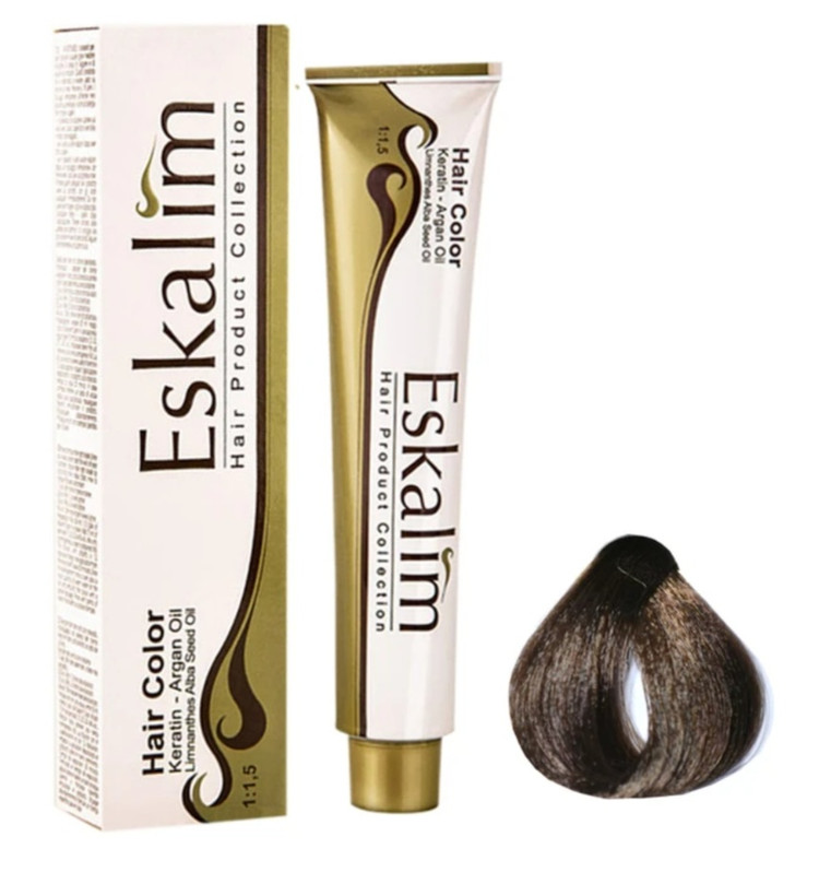 رنگ مو اسکالیم ۴ طبیعی قهو های متوسط