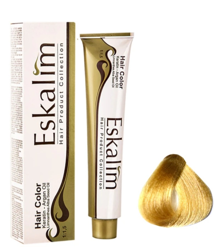 رنگ مو اسکالیم بلوند طلایی خیلی روشن ۹/۳