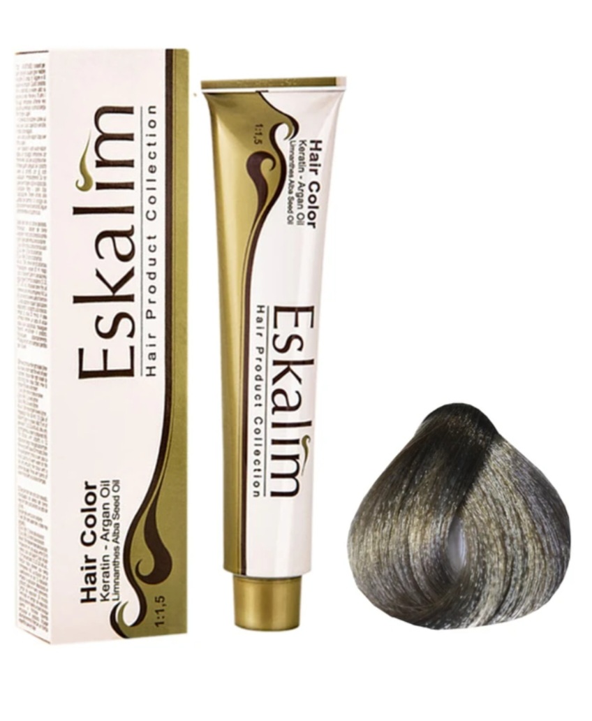 رنگ مو اسکالیم ۷/۲ بلوند دودی مهتابی متوسط