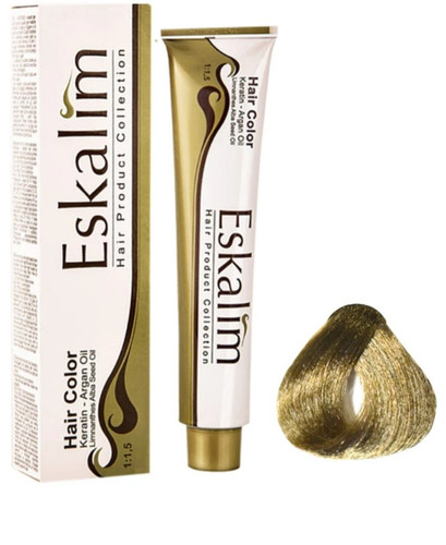 رنگ مو اسکالیم بلوند زیتونی تیره۶/۰۳،۶/۸