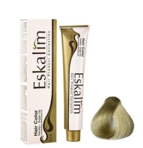 رنگ مو اسکالیم بلوند زیتونی خیلی روشن ۹/۰۳،۹/۸