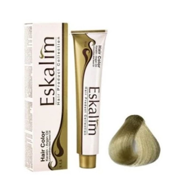 رنگ مو اسکالیم بلوند زیتونی خیلی روشن ۹/۰۳،۹/۸