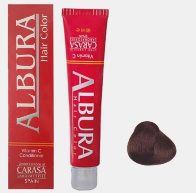 رنگ مو آلبورا قهوه ای زیتونی تیره M2