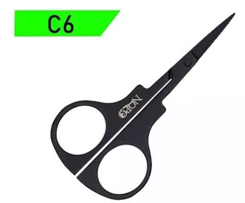 قیچی ابرو مشکی حرفه ای سر صاف نوپو کدC6